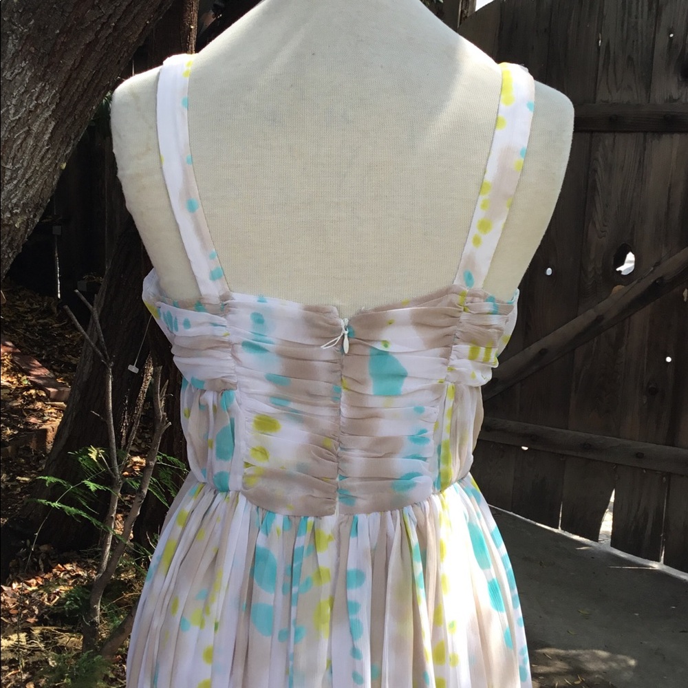 Mid calf water color print dress W118 Walter Baker - Picture 6 of 8